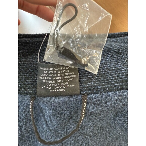 Solaris Vest Mens M Navy Softshell Fleece Lined Water Resistant Full Zip Pockets - Picture 8 of 9